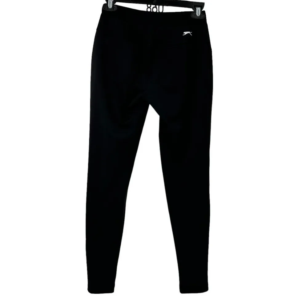 Slazenger Black Lightweight Stretch Fitted Soft Pants Small - Image 2