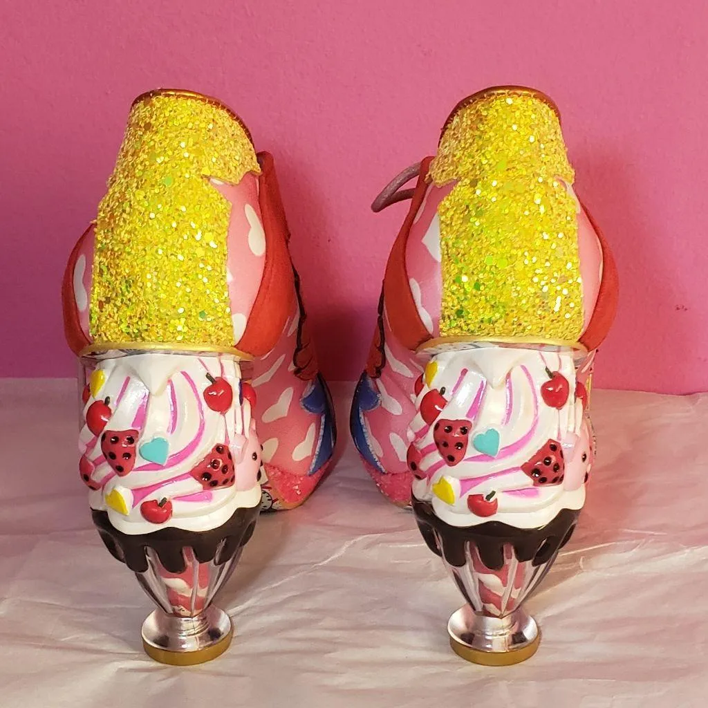 Brand New Rare Irregular Choice Deckchair Diva in pink red yellow sz 39 - Image 4