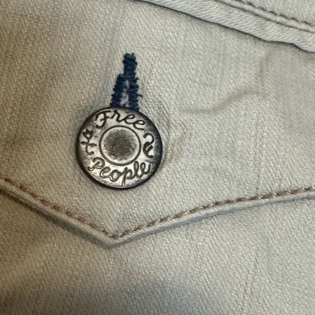 Free People Vintage Rare‎ Y2K Low-Rise Flared Leg Pants Size 10 - Image 7