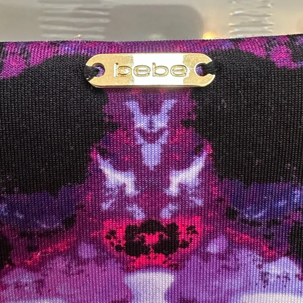 Vintage Bebe Y2K Purple & Black Tie Dye Fitted Pencil Skirt Women’s Size XL - Image 7