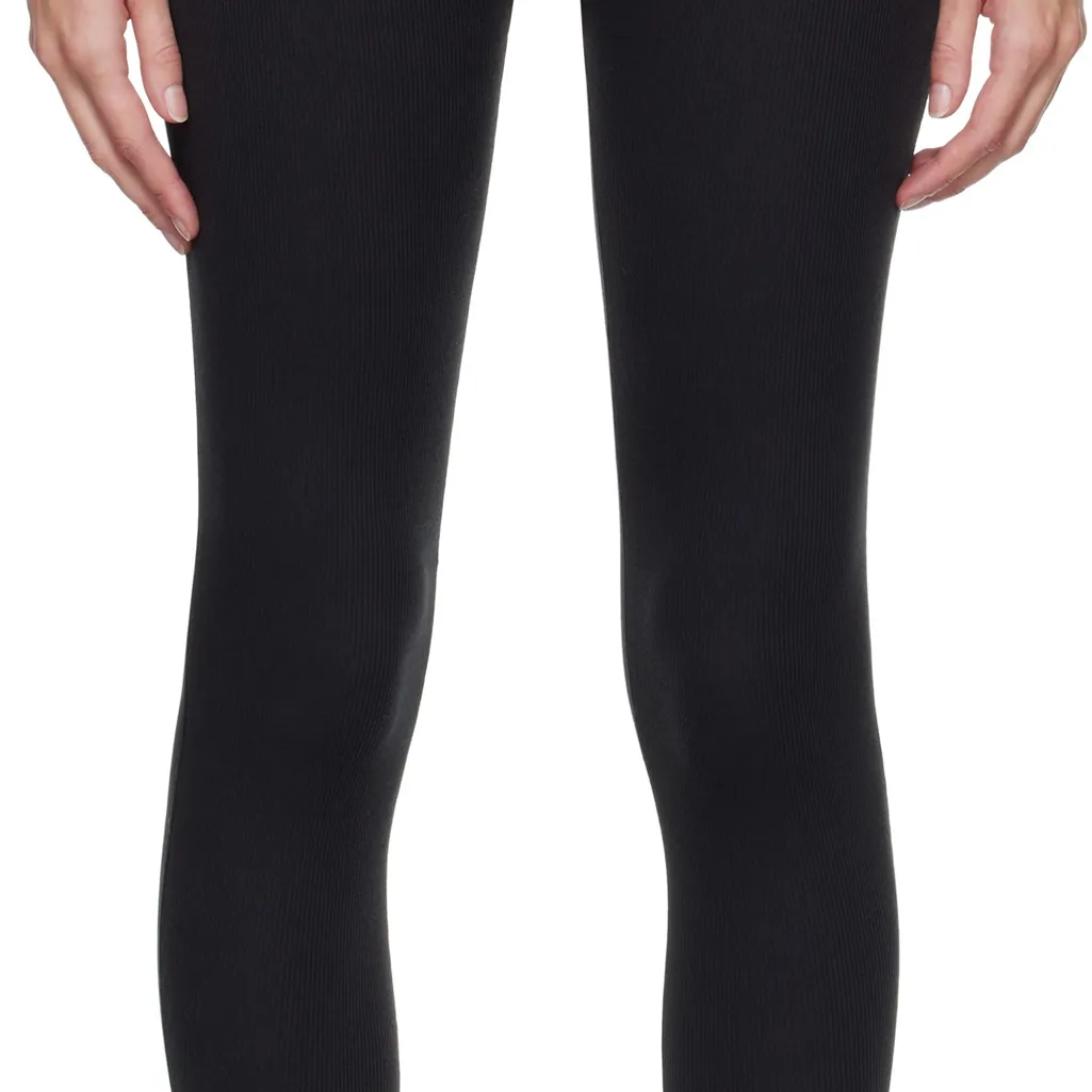SKIMS Rib Leggings Black Size M – Soft Stretch Lounge Essential - Image 4