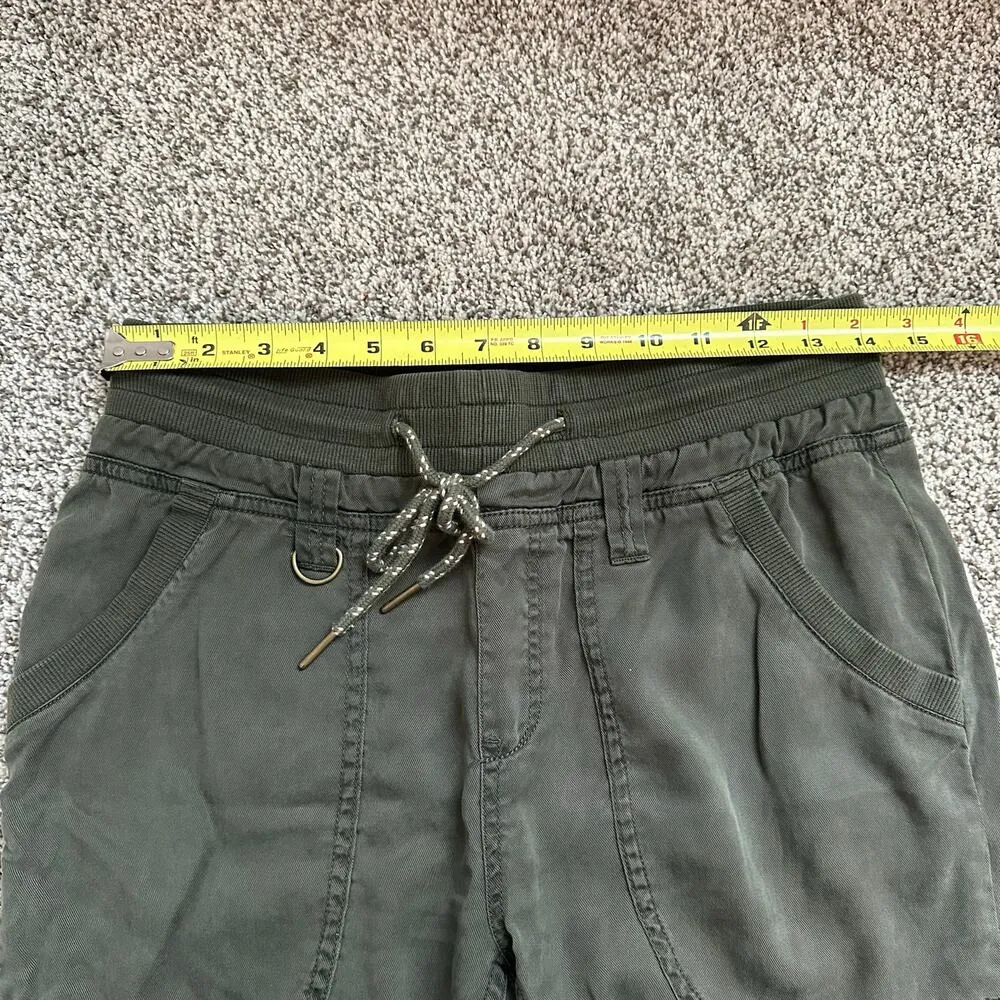Pilcro Anthropologie army green cargo jogger pants size XS - Image 10