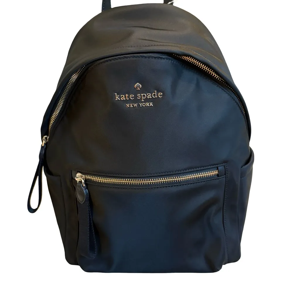 Kate Spade Medium Chelsea Nylon Backpack, Black NWT - Image 8