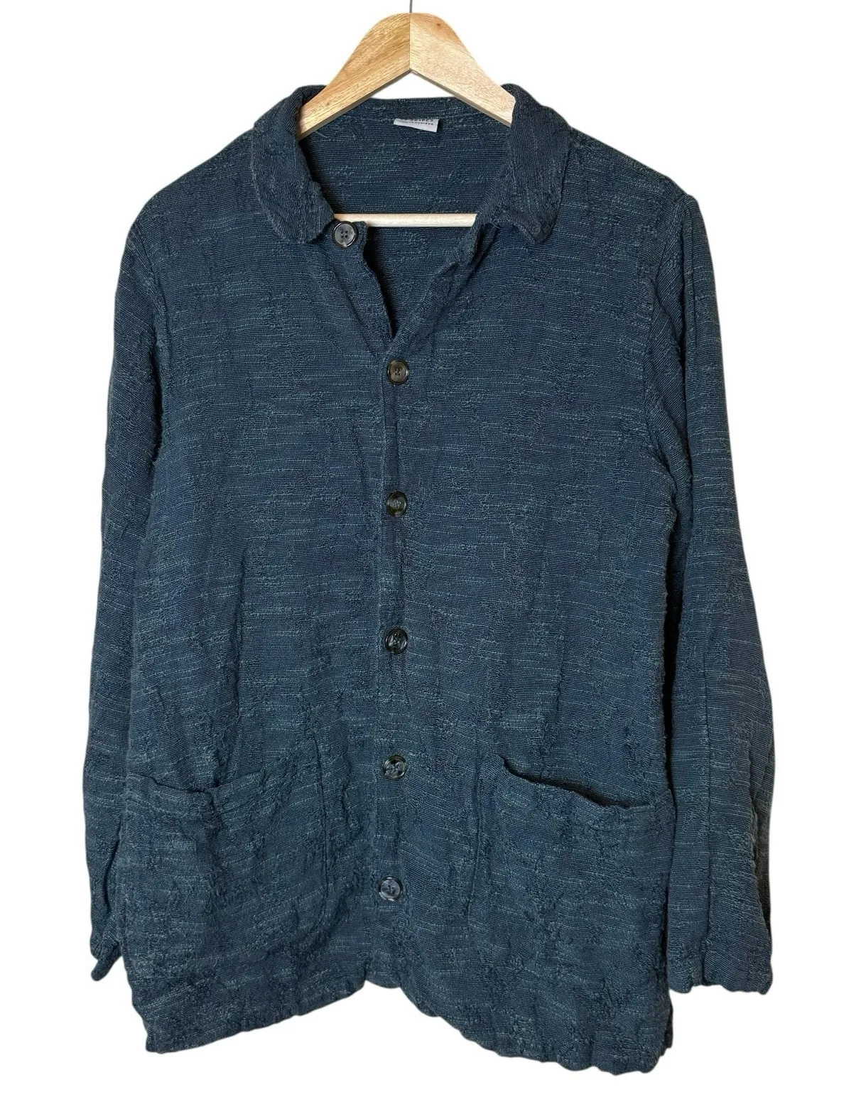 CP Shades Teal Button Up Shacket Shirt Jacket Small Tapestry Thick Goblincore - Image 1