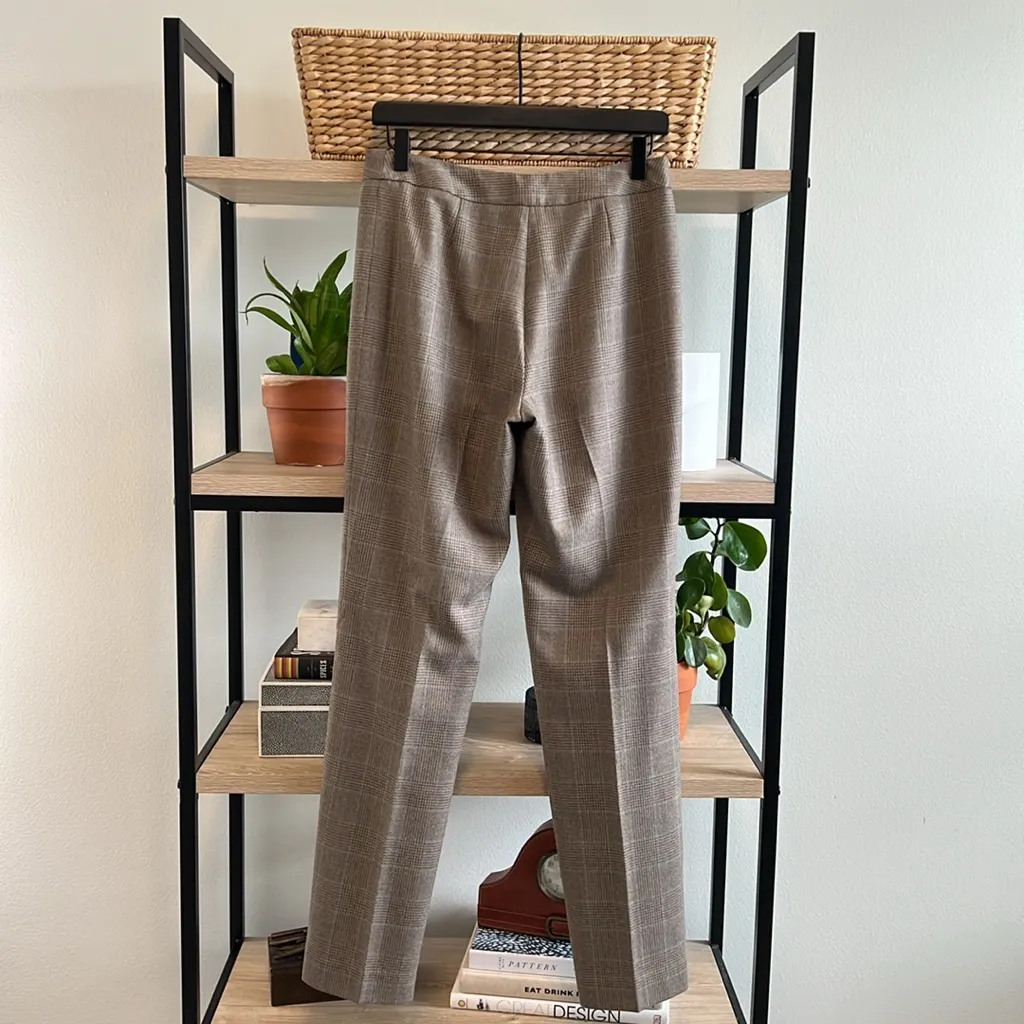 Pendleton Mid- Rise 100% Virgin Wool Plaid Dress Career Trouser Pant, 4 - Image 4
