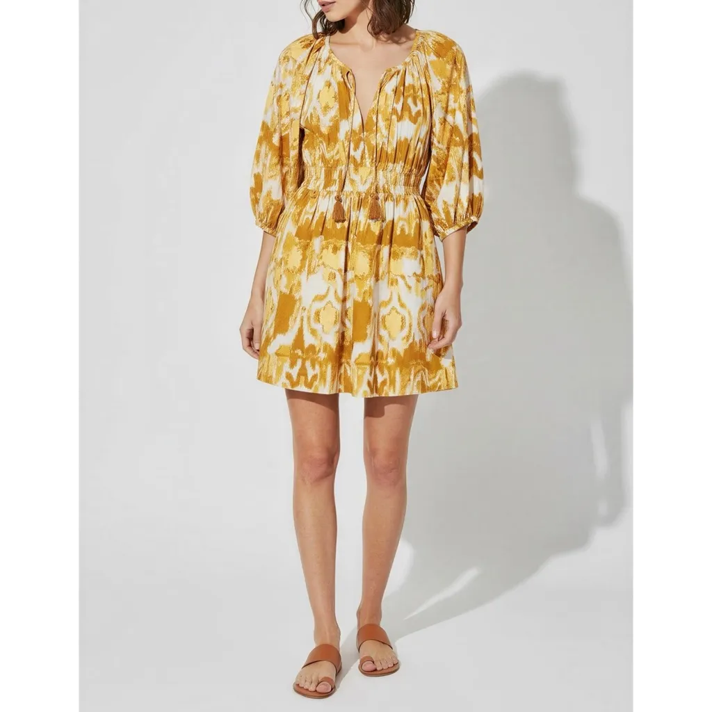 CLEOBELLA Aubrey Mini Dress, Watercolor Ikat, XS - Image 4
