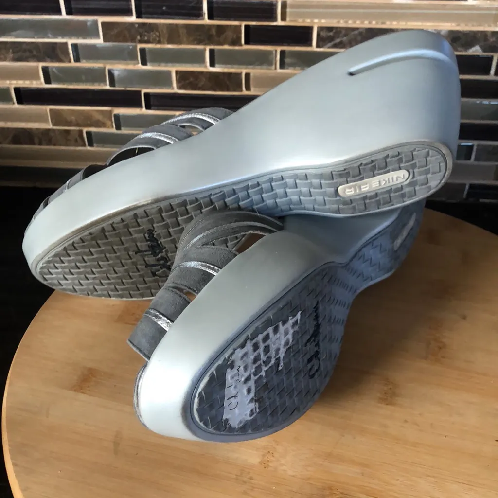 Lot of 2 pair Cole Haan Austyn Peep Toe Wedge Sandal Mule Slides‎ size 11B - Image 12