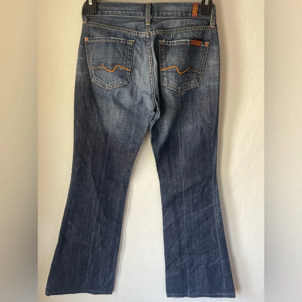 7 For All Mankind Bootcut Jeans Womens 26 Blue Low Rise - Image 4