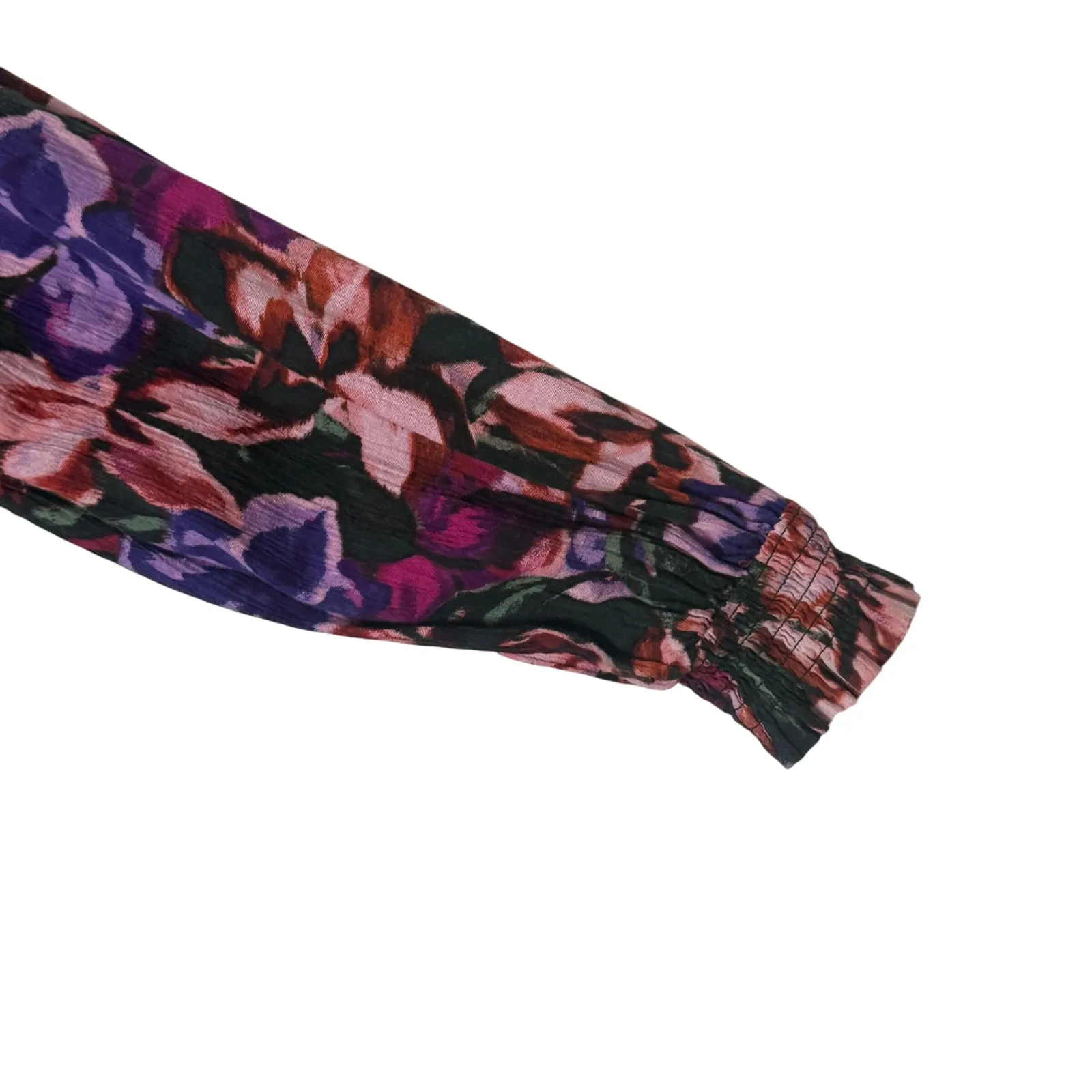 Terra & Sky Plus Size Midi Dress Smocked Peasant Size 20W 22W Floral Cotton BOHO - Image 8