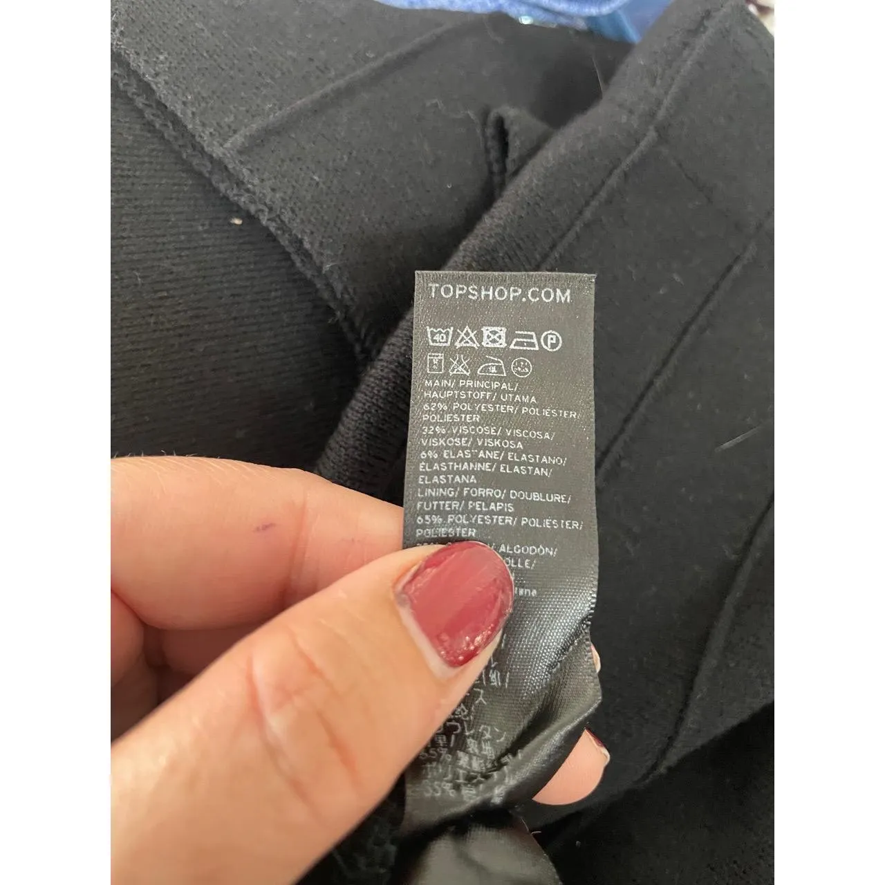 Topshop Women's Green Belted Contrast Stitch Highwaisted Trousers Pants Size US4 - Image 9