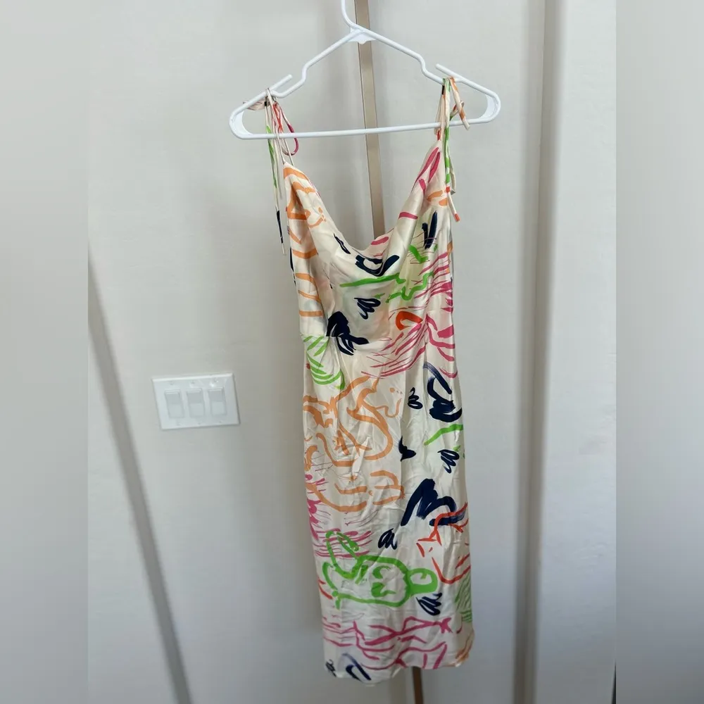 Rat Boi Dress Sensualite Bellissima Vivien Ebright Chung Slip Midi NWT Green Size M - Image 2