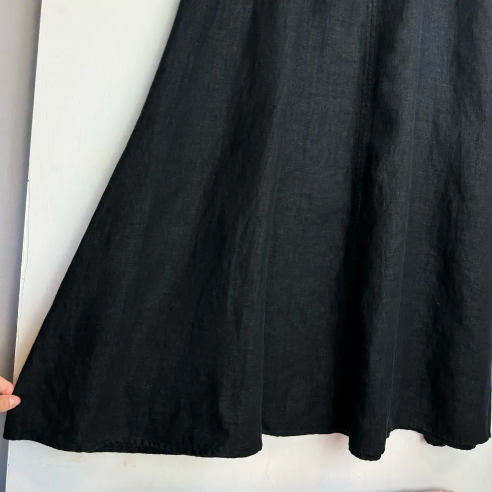 Talbots Irish Linen Maxi Dress Sz 14 Sleeveless Pleated Lagenlook - Image 14