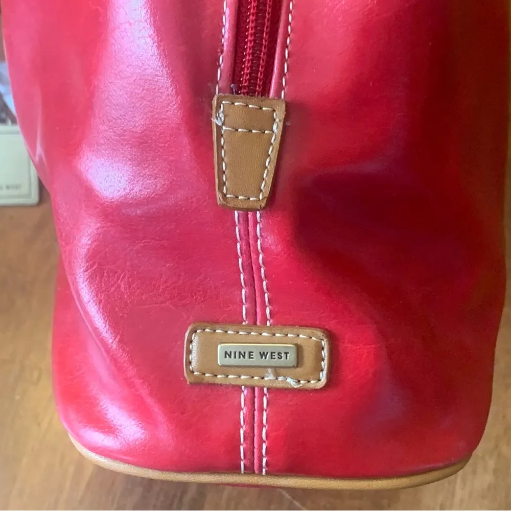 Nine West NWT Shoulder Bag Plus Accessories Chili Red Purse Vintage 90’s - Image 7