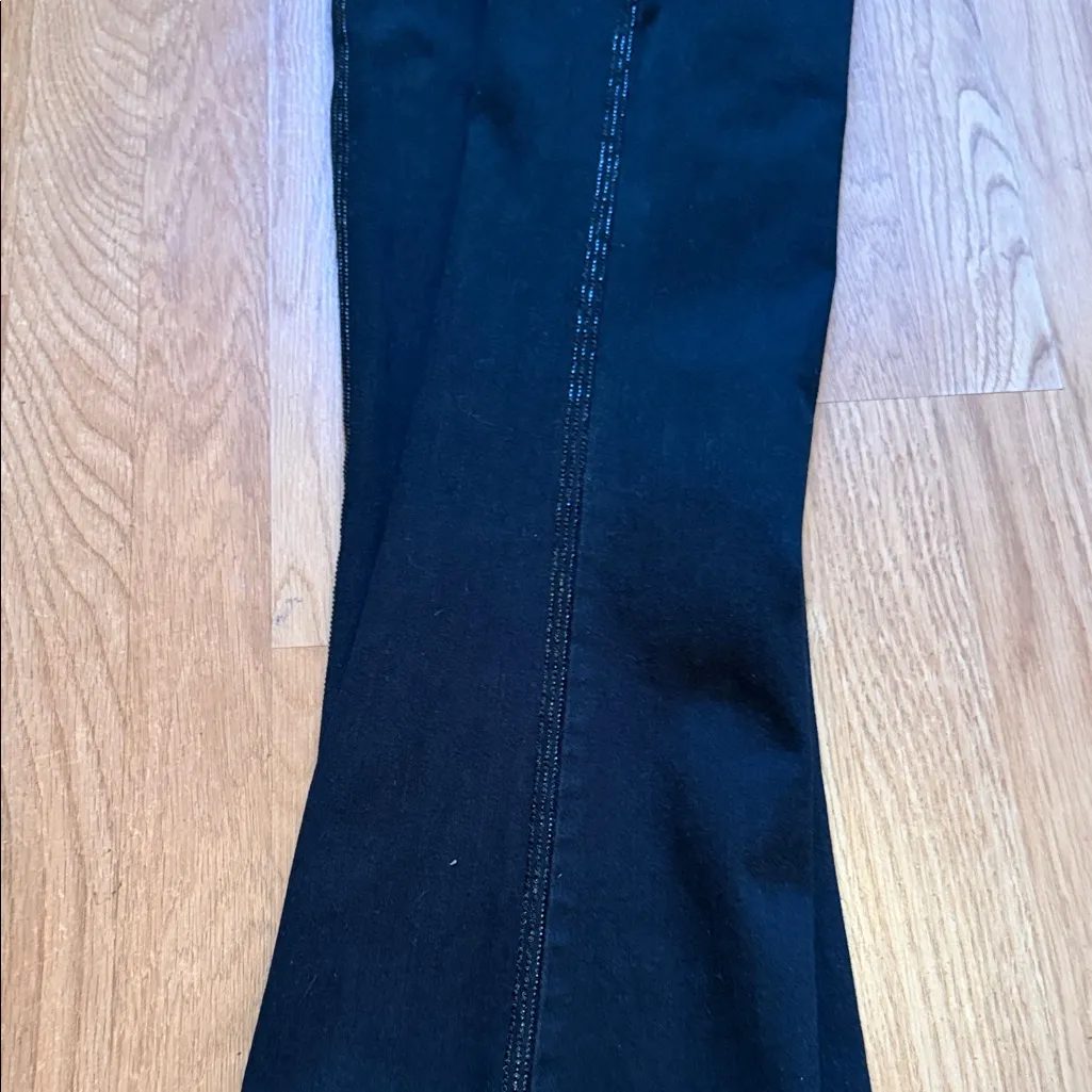 Elegant Black Flare Women's Jeans Size 14 - Image 11