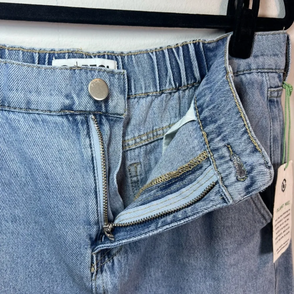 PTCL Denim Maxi Jean Skirt Blue Faded Light Wash Boho Western Y2K Womens Size 31 - Image 7