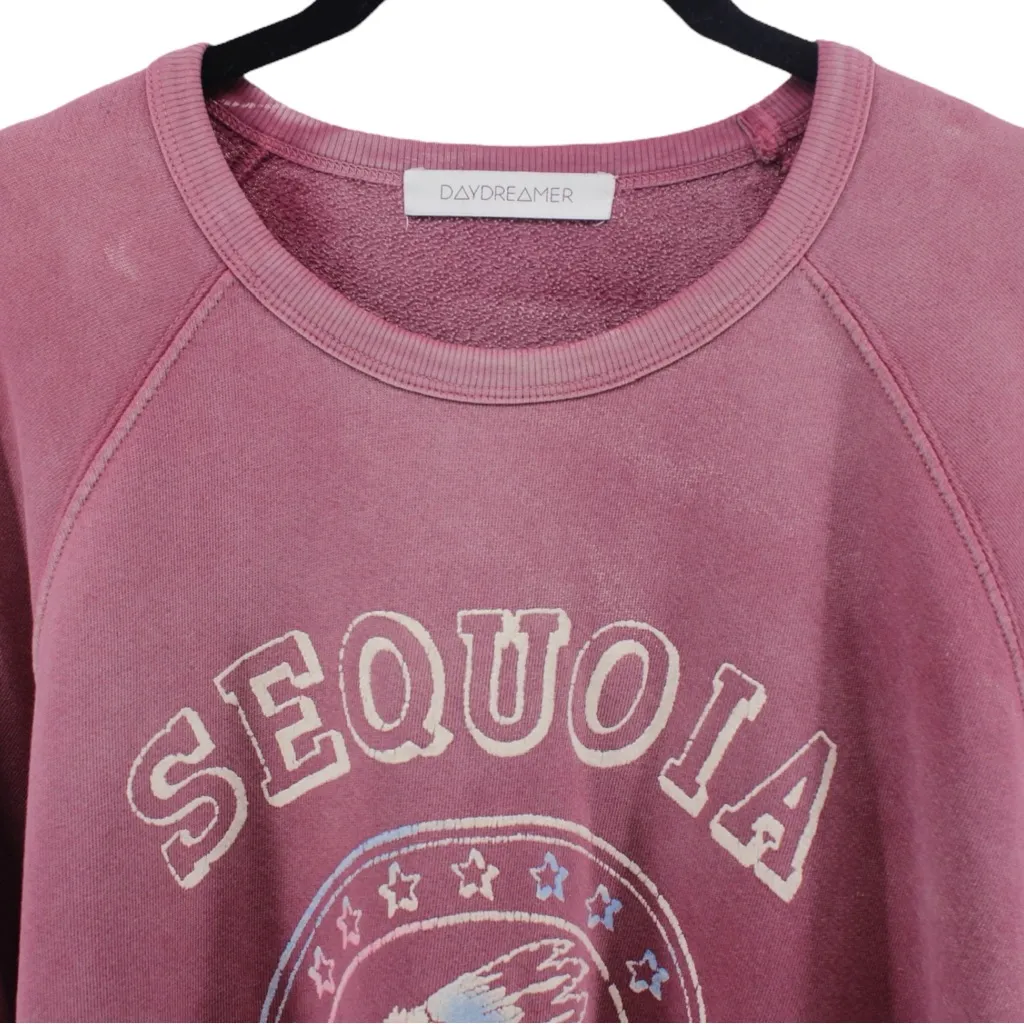 Daydreamer Washed Pink Sequoia Crewneck Sweatshirt Cozy Comfort Nature L - Image 4