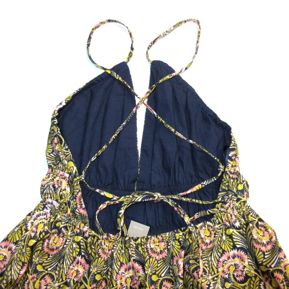 NWT J.Crew Collection Oahu V-neck Tiered Maxi in Dandelion Swirl Tank Dress XS - Image 8