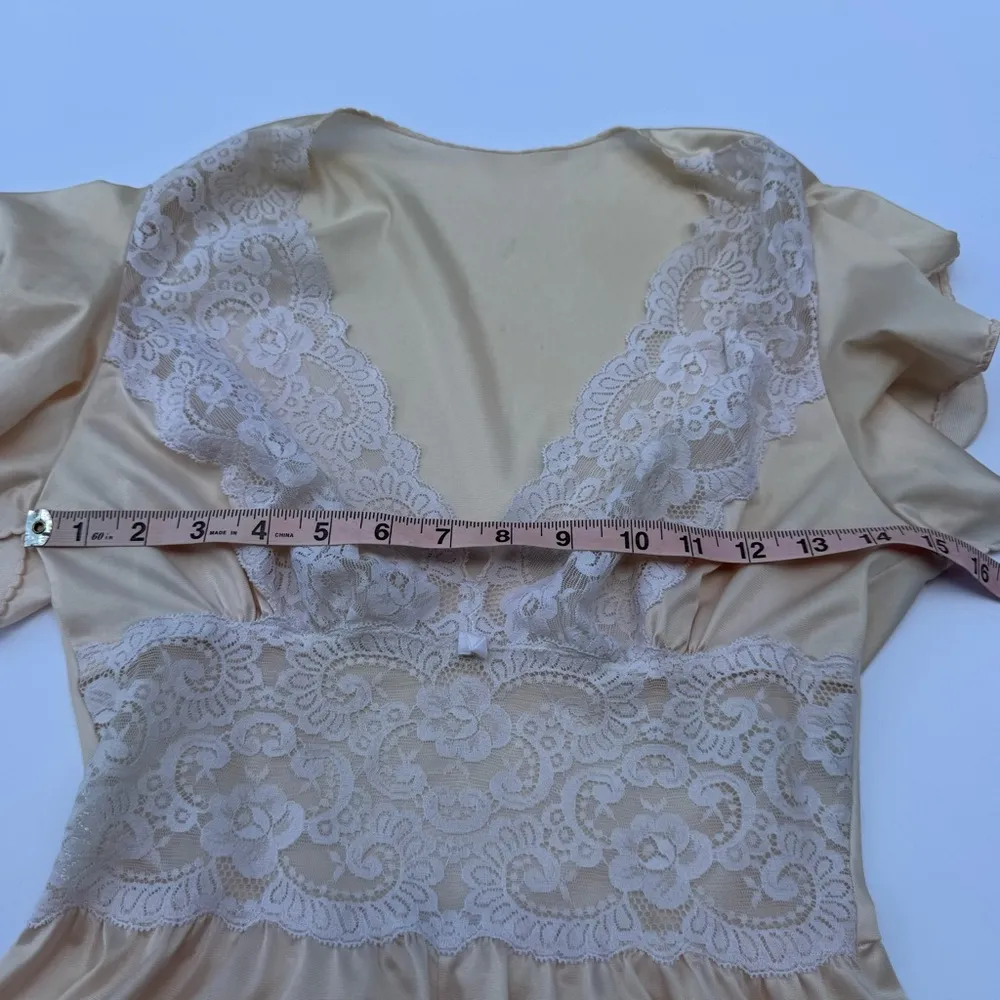 Vintage OLGA Lace Romper Lingerie XS - Image 4