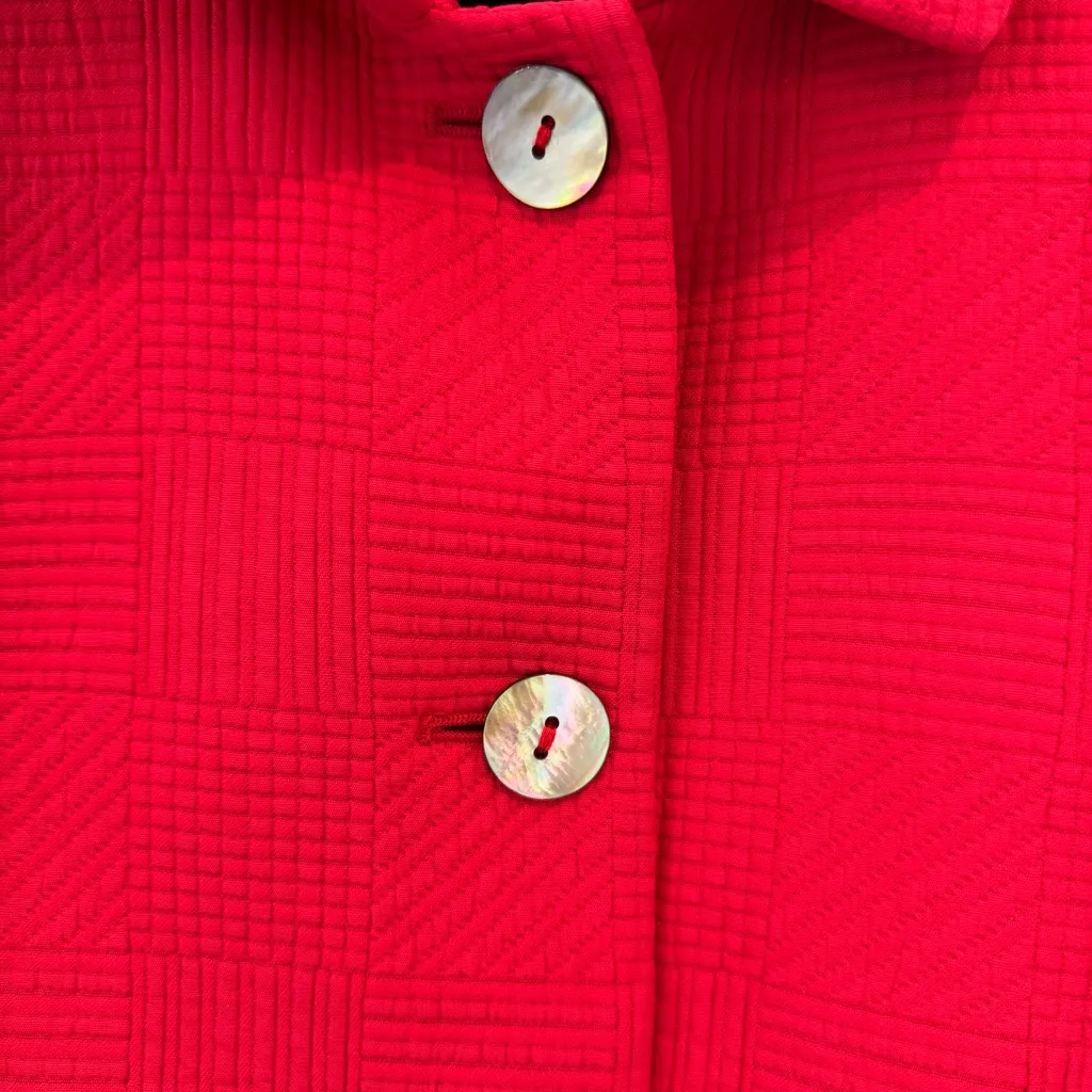 Red Nina McLemore jacket size 4 - Image 4