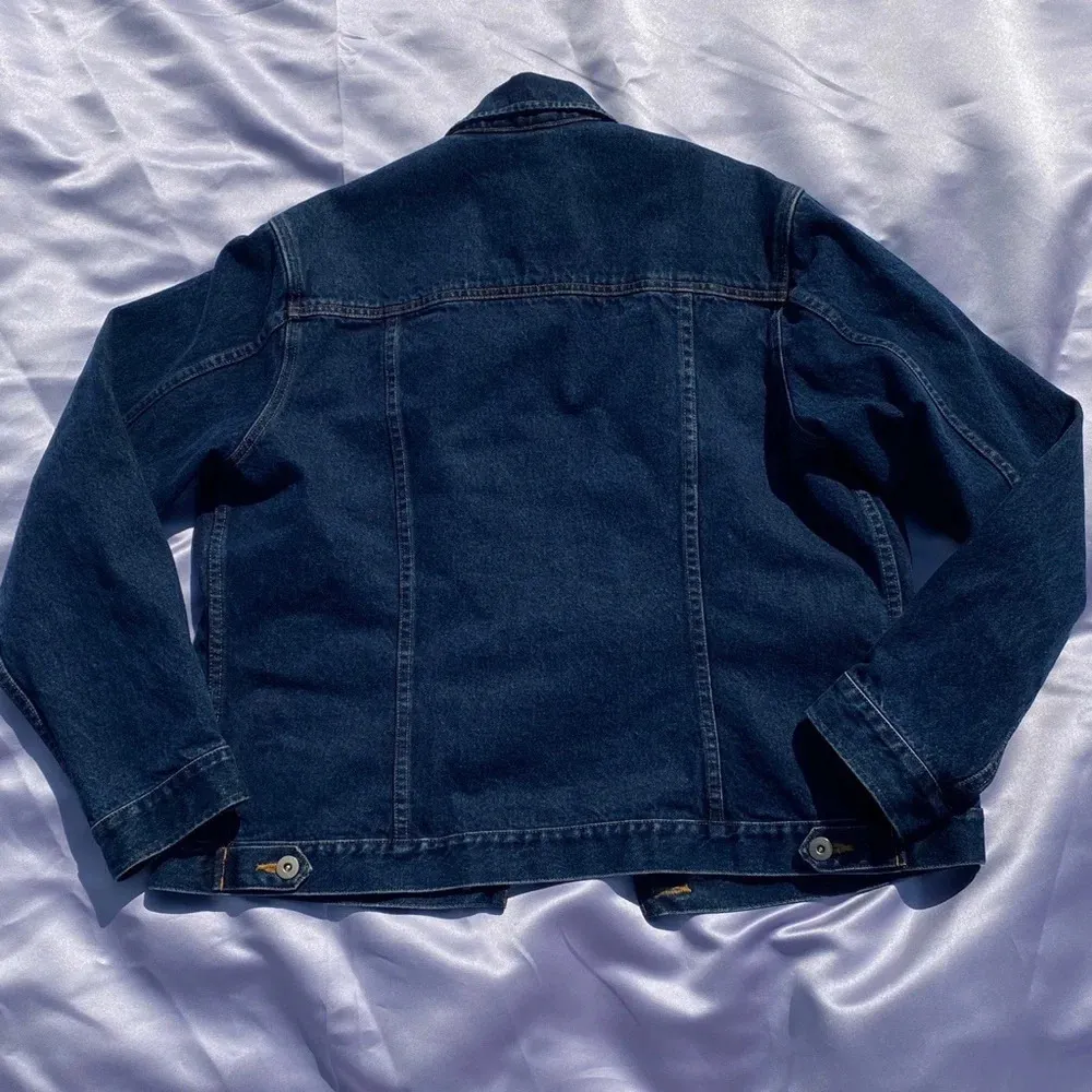 Vtg Eddie Bauer button down Jean jacket large L - Image 3