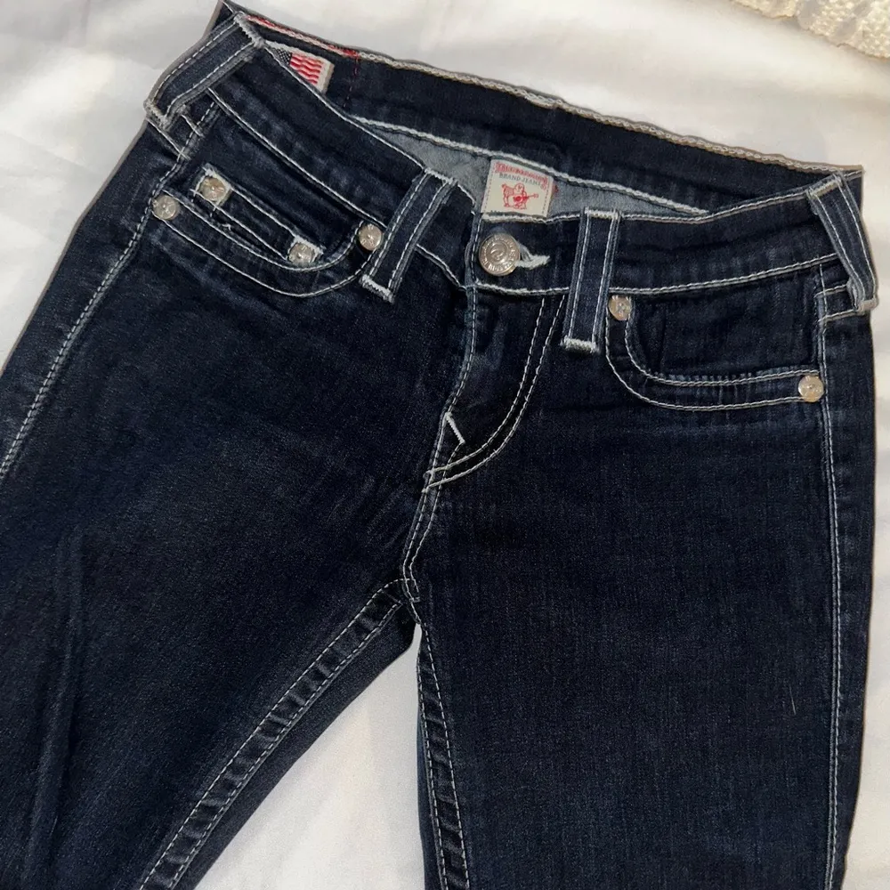 Authentic True Religion - Joey Y2K Dark Wash Jeans Size 27 – Iconic Horseshoe Stitch - Image 4