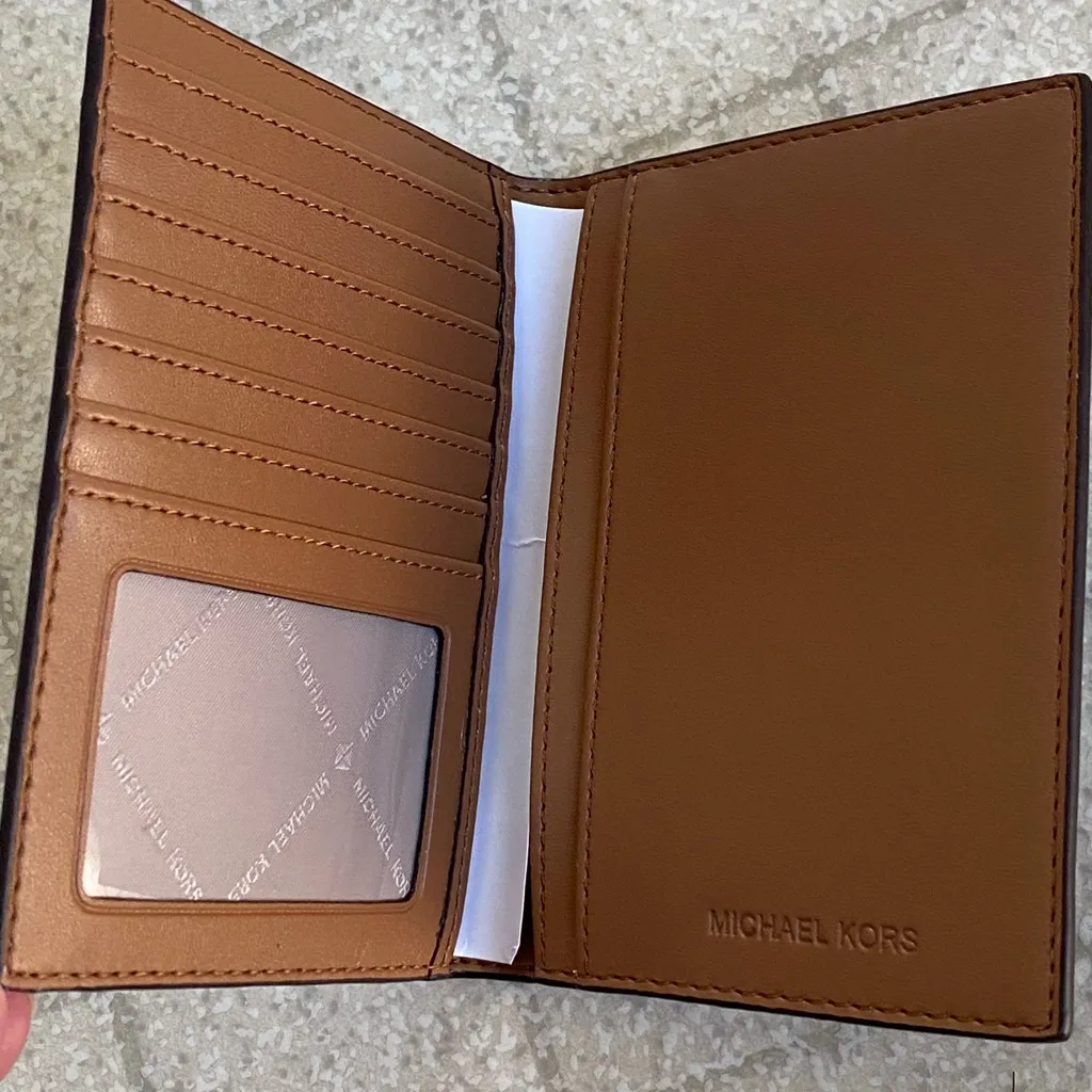 Michael Kors Dark Brown Textured passport holder - Image 4