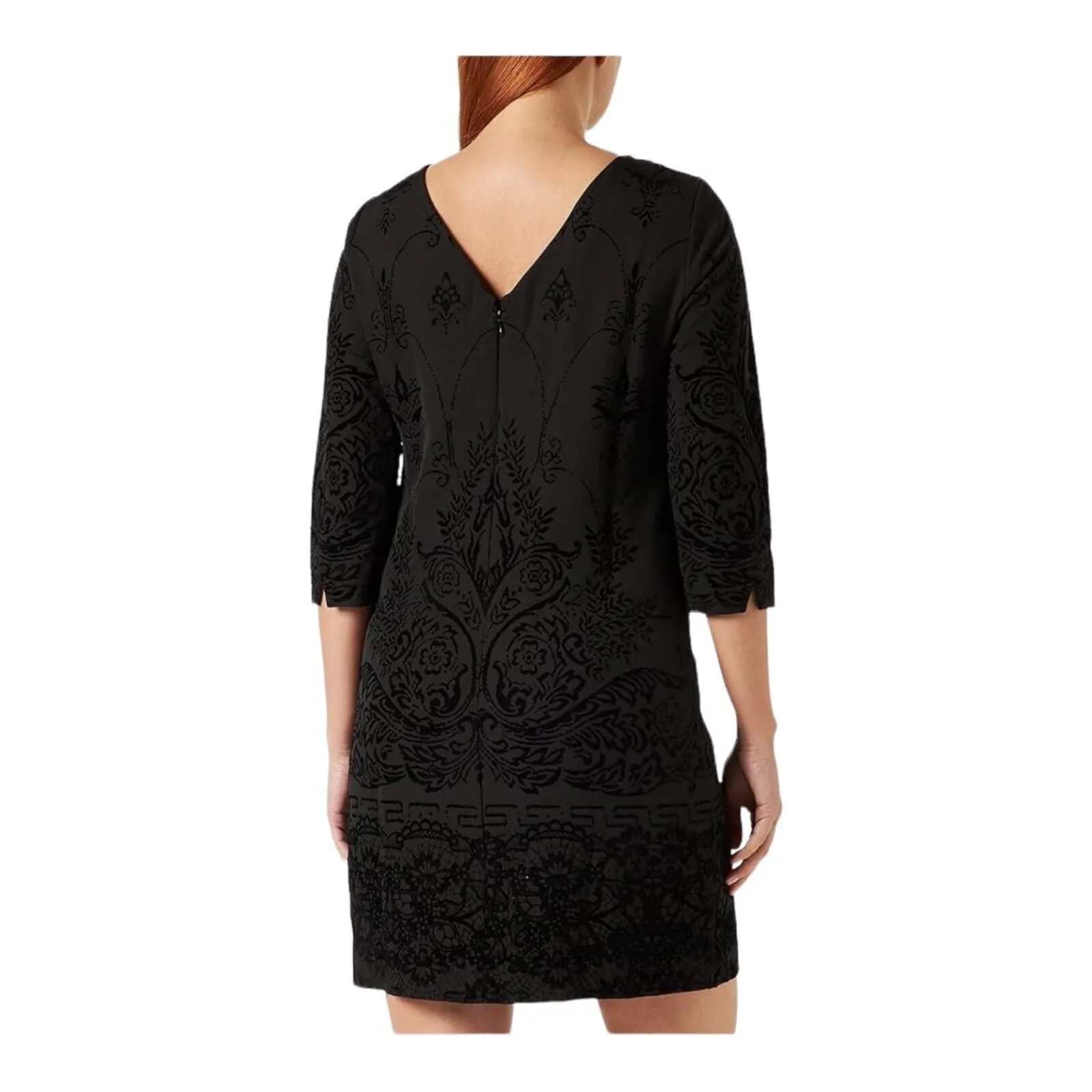 Desigual Black‎ Shift Dress Embroidered and Beading Detail US 6 / EU 40 New - Image 4