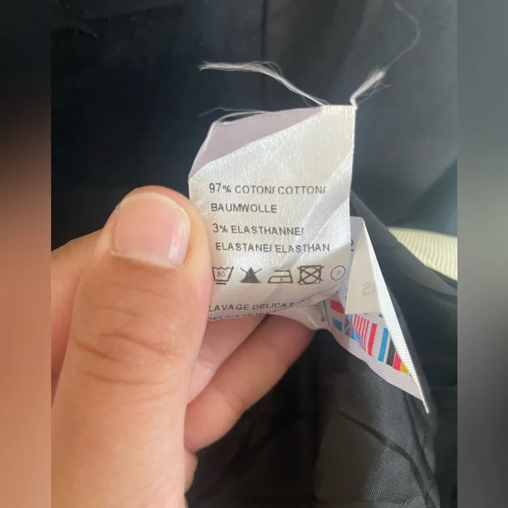 Saint James Mademoiselle Navy and White Stripe Parisian Shift Dress SZ 6 Blue - Image 6