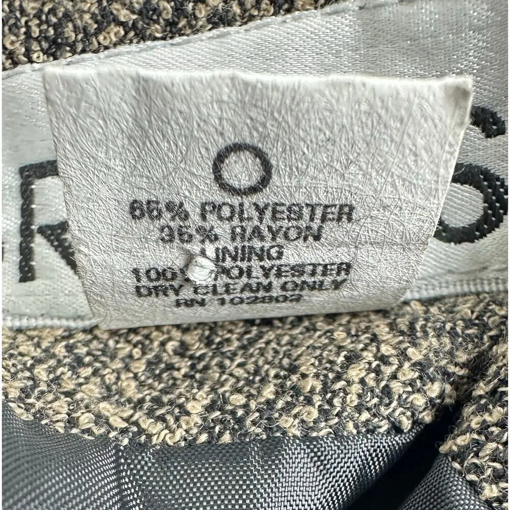 Vintage Briggs Size 10 Brown Textured Maxi Ankle Long Skirt Academia Minimalist - Image 10