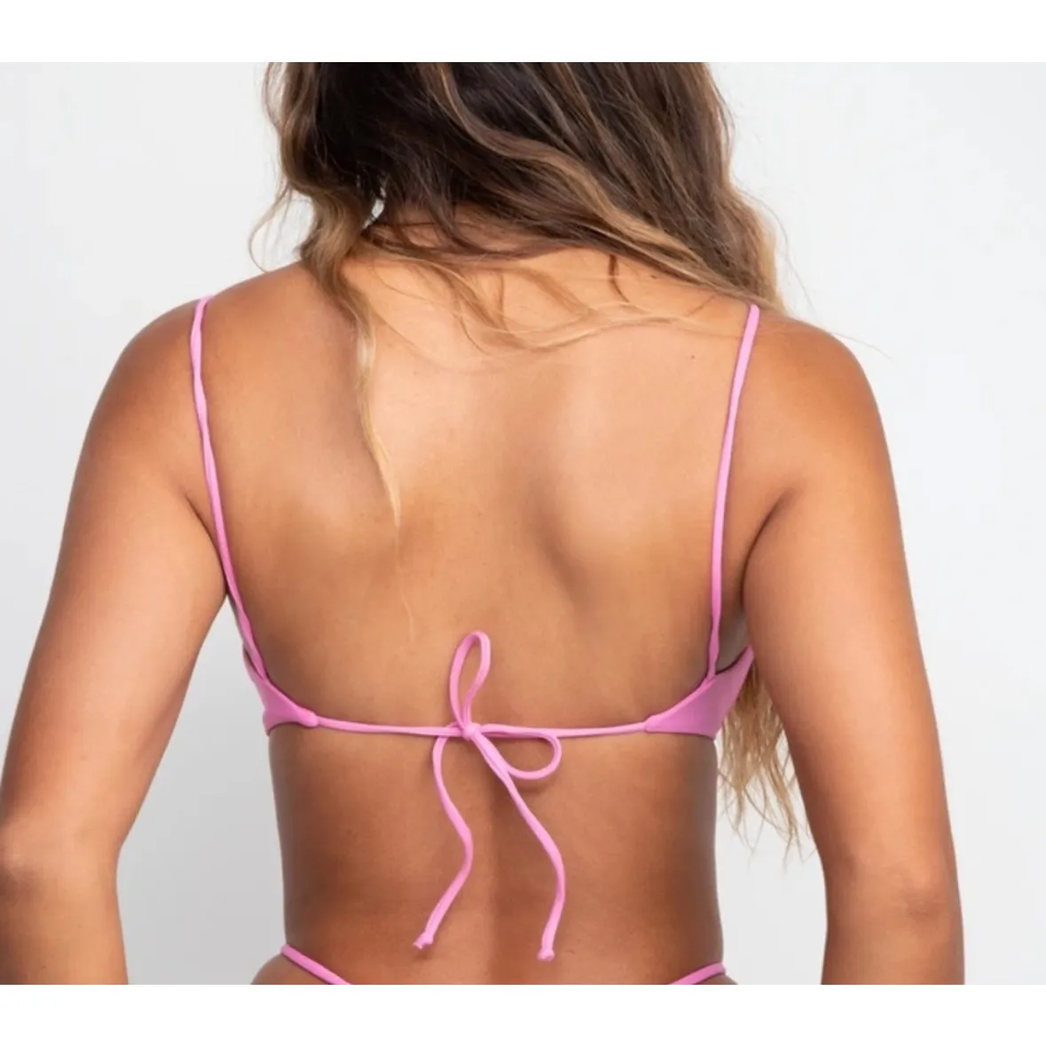 NEW Skatie X Amber Fillerup Clark Bikini Dahlia Pink Ella Top Bobbie Bottom XL - Image 12