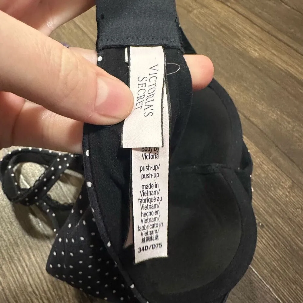 Victoria’s Secret Body by Victoria Pushup polka dot 34D bra - Image 3