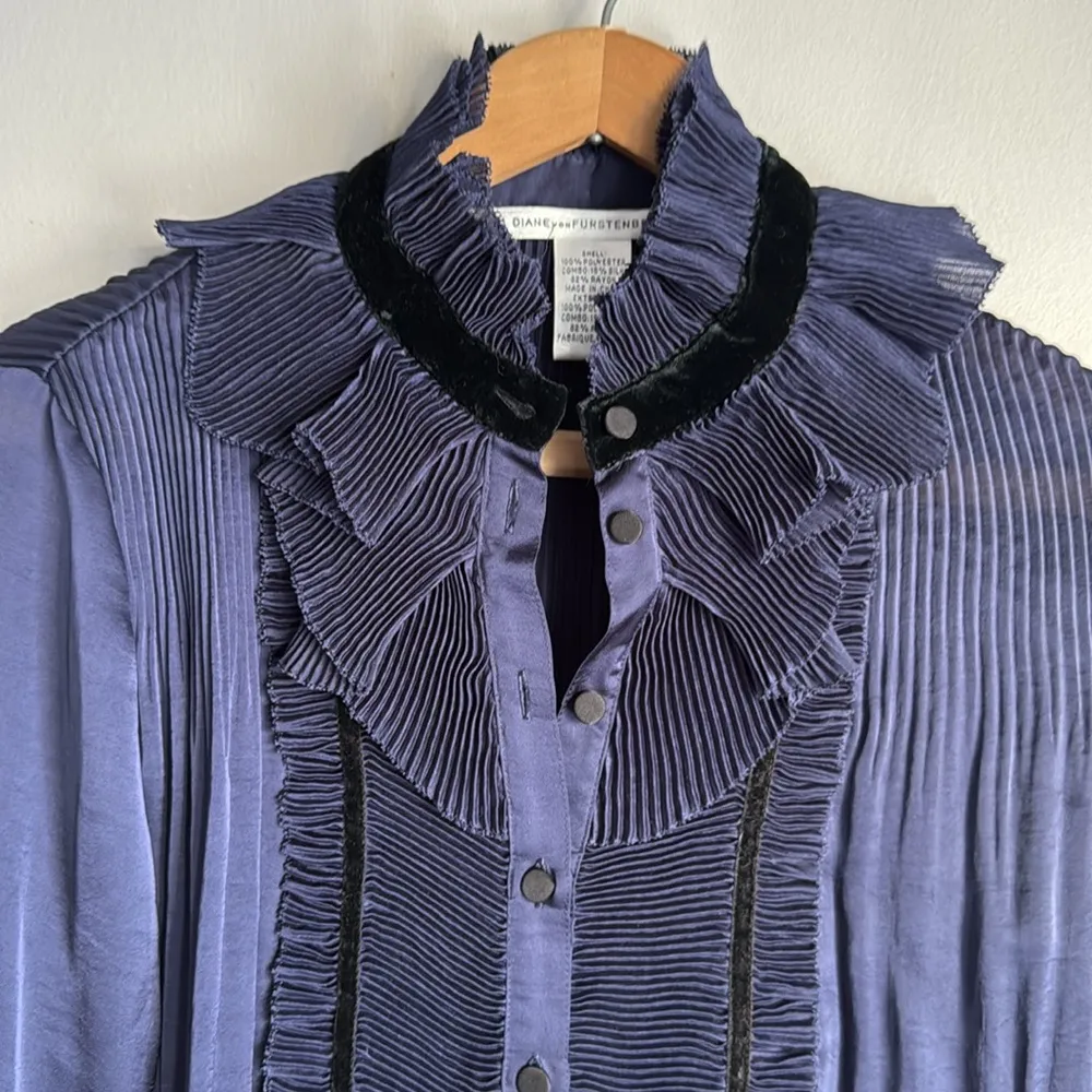 dvf jonquille silk blend blouse - Image 5