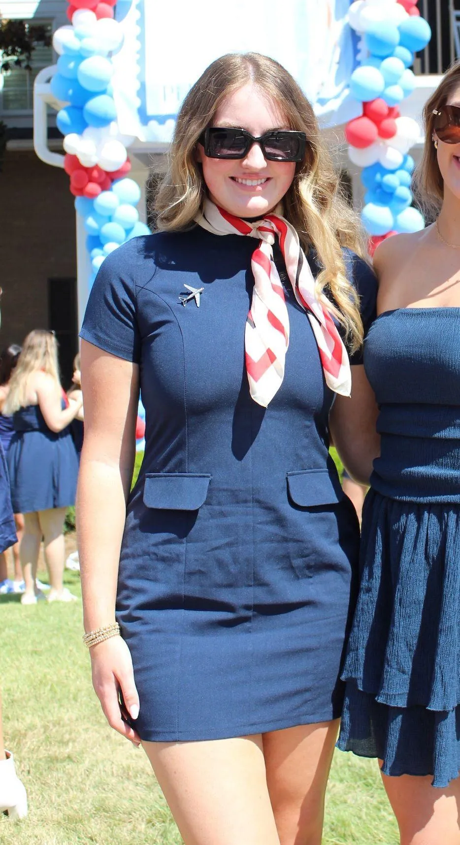 Navy Mini Dress - Image 4