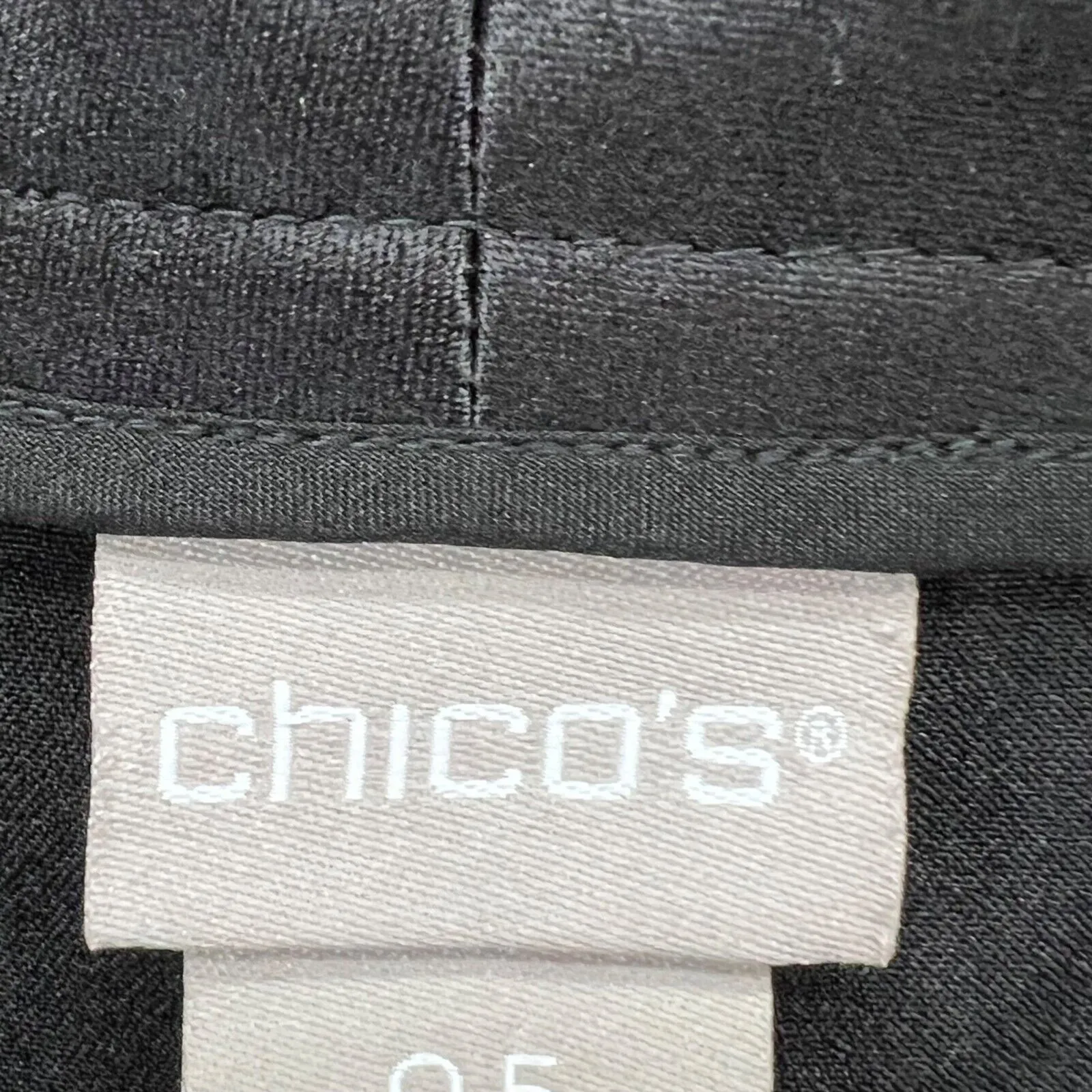 Chicos Pants Womens 6 Black Cargo Slim Fit Ankle Stretch Utility Pockets Modern - Image 10