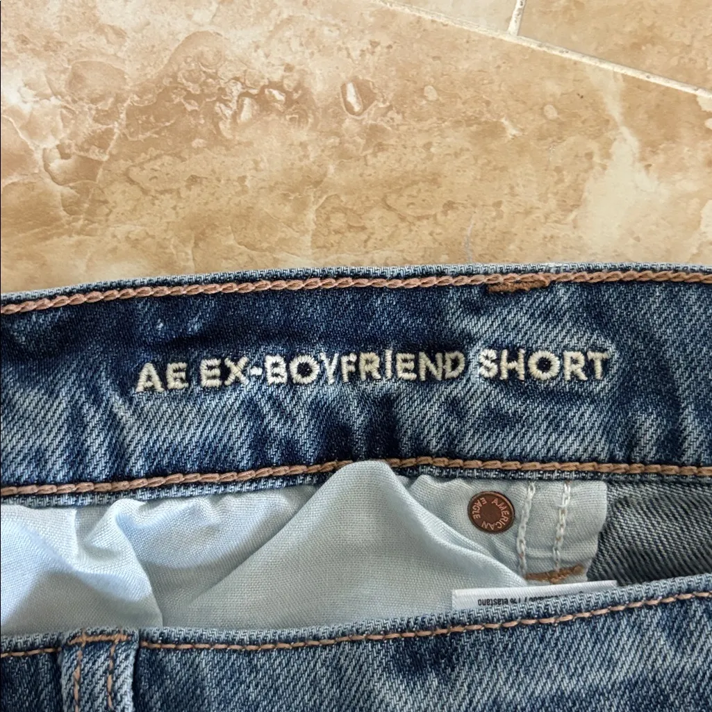 American Eagle AE Ex-boyfriend jean shorts beach vacation spring summer - Image 8