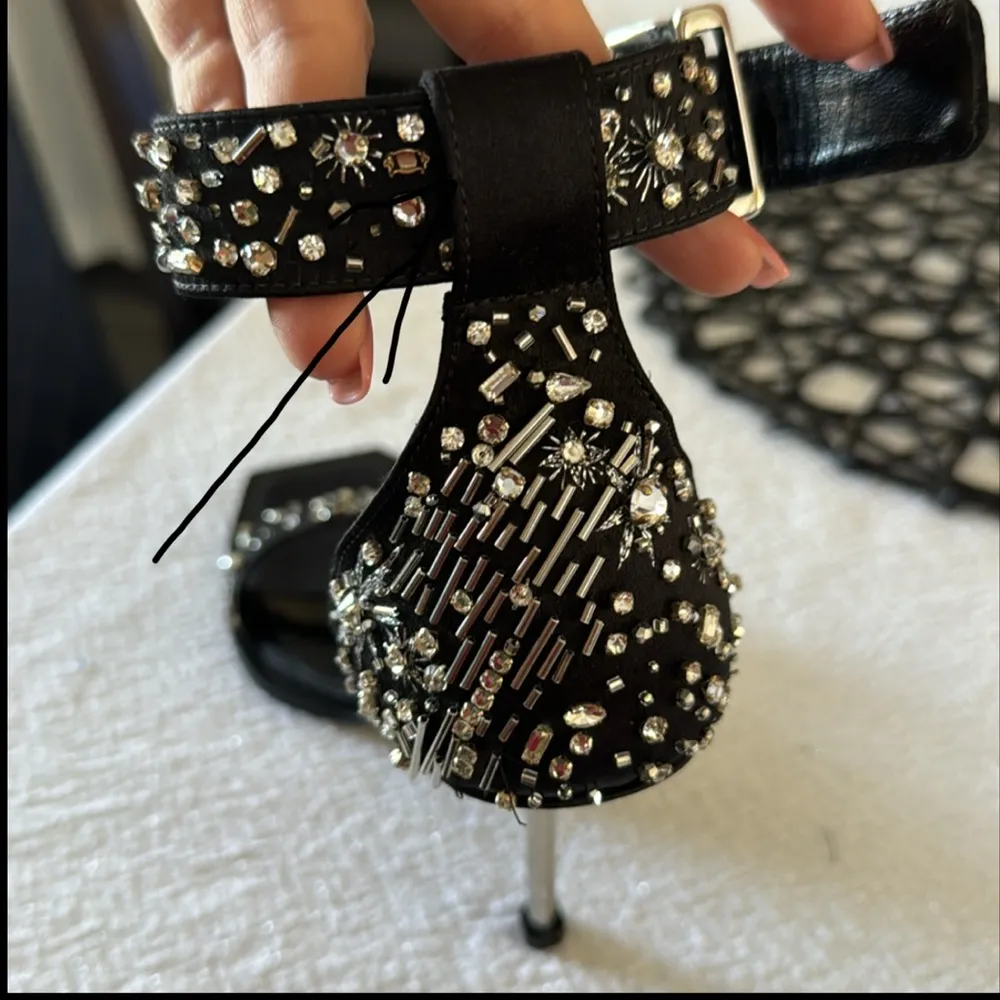 Alexander Mcqueen Pin 105 Crystal-embellished Satin Sandals,SZ 39, $1,797 - Image 13