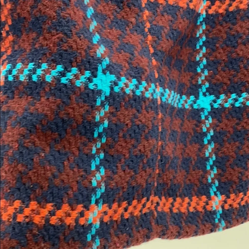 Papaya mini skirt vintage academia window pain lined - Image 3