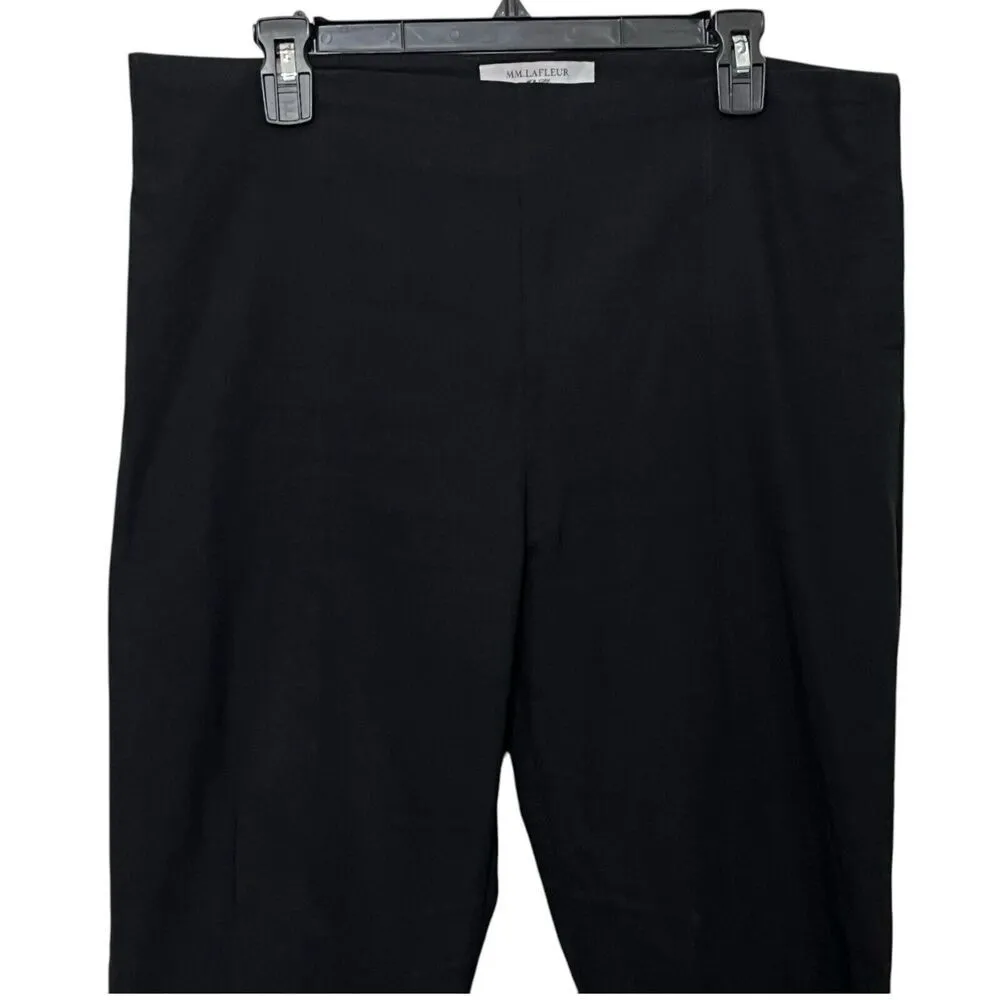 MM LaFleur Foster Dress Pants Black Women’s Size 16 Stretch Zip Career Trousers - Image 4