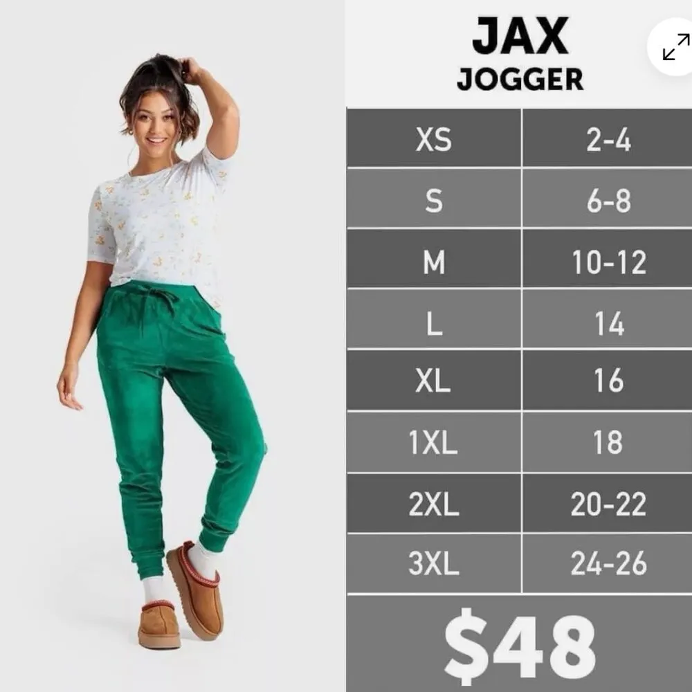 CHRISTMAS 🎄LuLaRoe Jax Joggers - Blue with Snowflakes ❄️ XL Sweatpants Xmas - Image 12