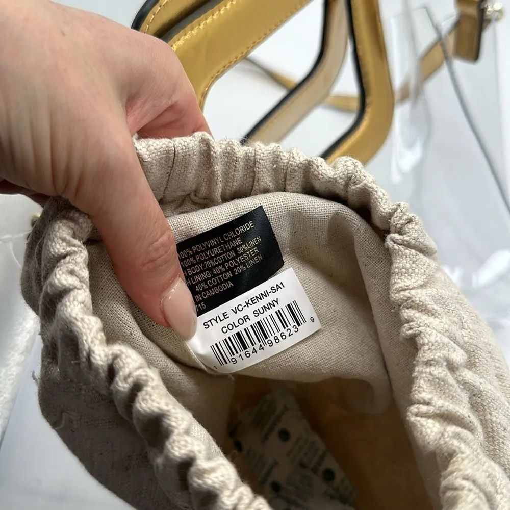 Vince Camuto Kenni Satchel Bag in Gold Sunny NWT - Image 9