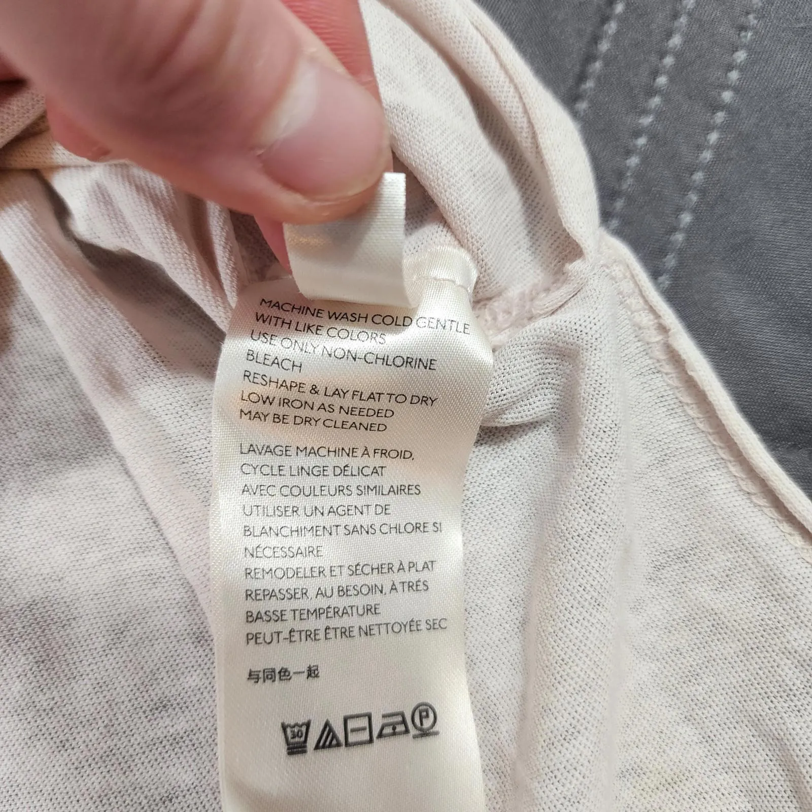 We The Free Small Beige Neutral Lace Up T-Shirt Short Sleeve Top Light Flowy - Image 5