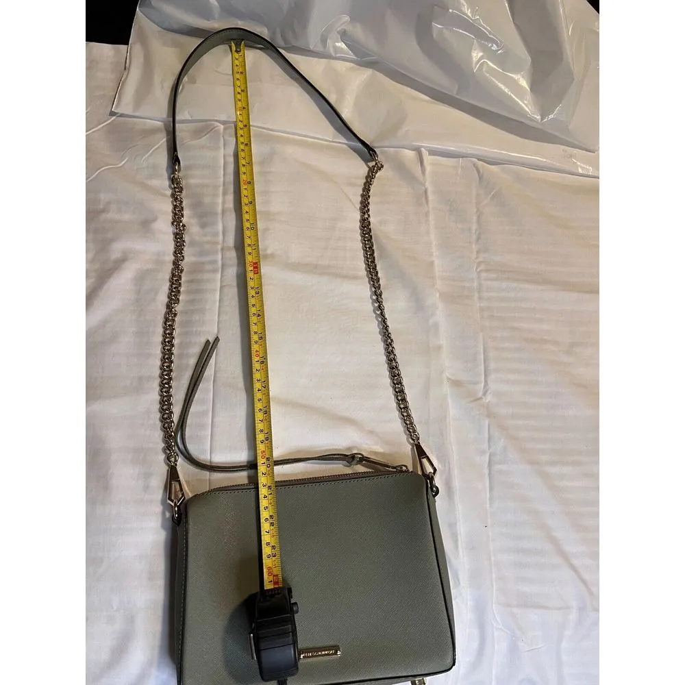 Rebecca Minkoff‎ Avery Crossbody Black Leather Bag 9x6.5x1.5 Detachable Strap - Image 9