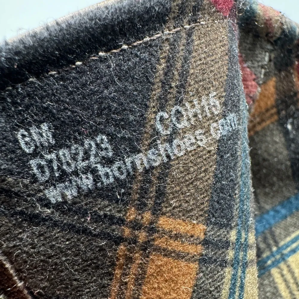 Born Nevica Two Tone Leather Western Block Heel Boots Espresso Antilope Size 6 Brown - Image 9