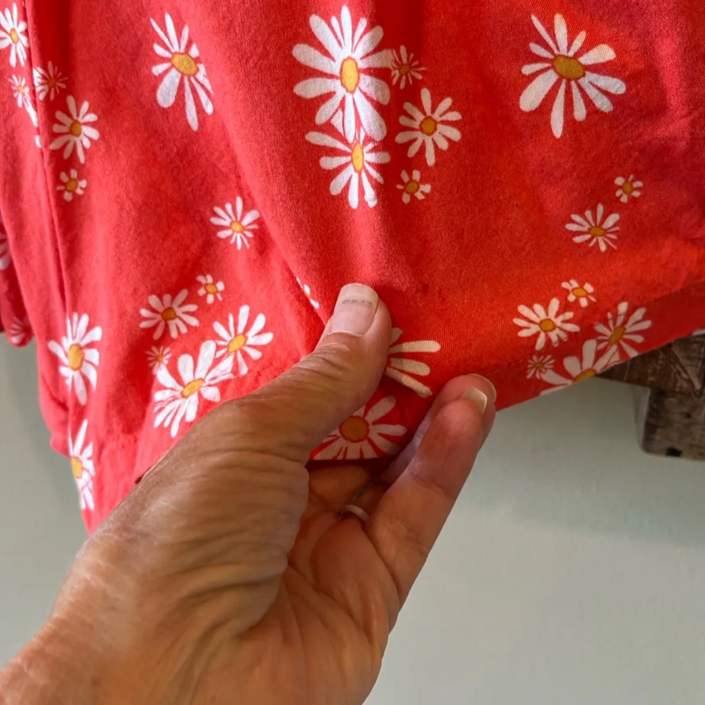 Orange Floral Romper - Image 7