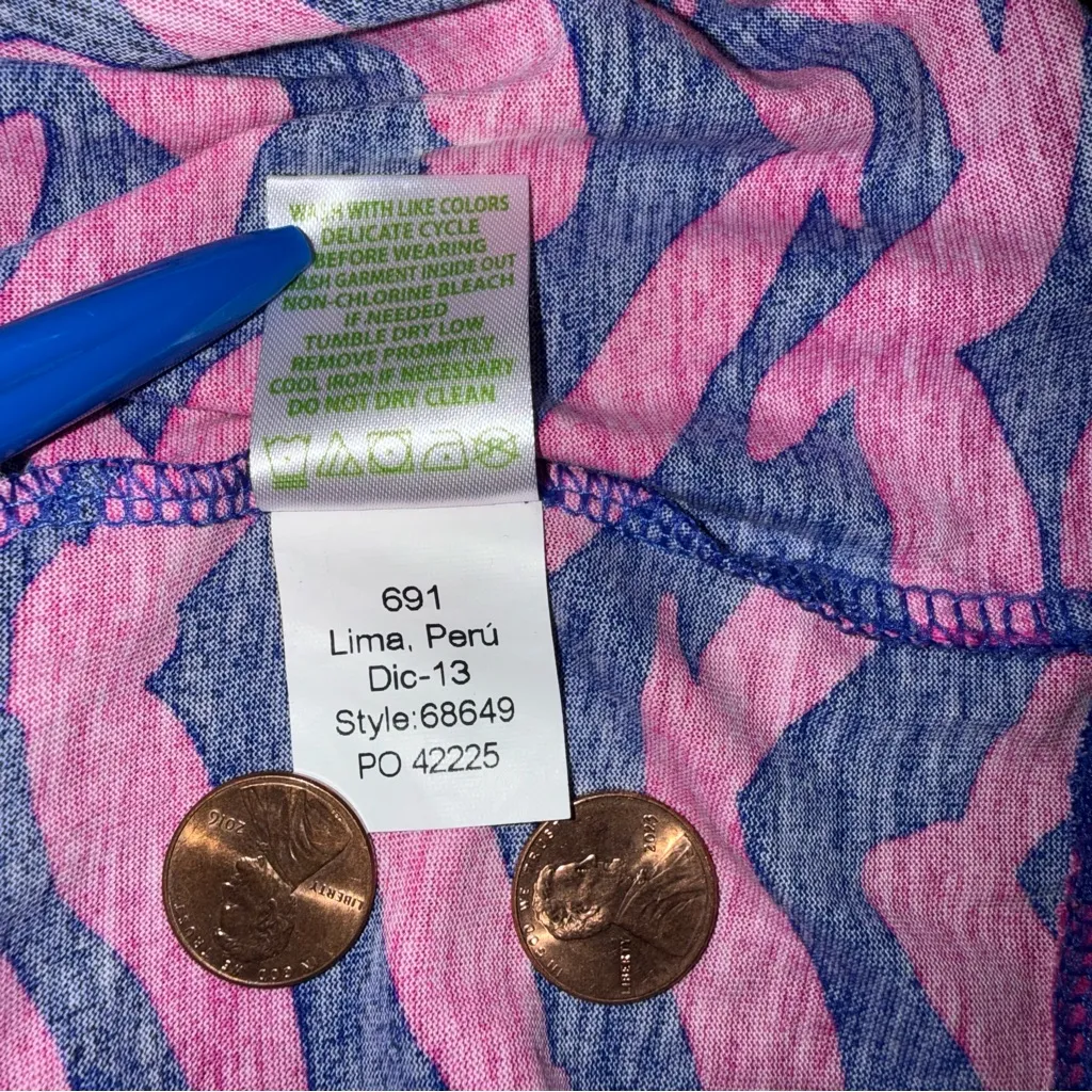 Lilly Pulitzer Robyn Shift Short “I Got Lucky” Pink/Blue Dress Size XS - Image 7