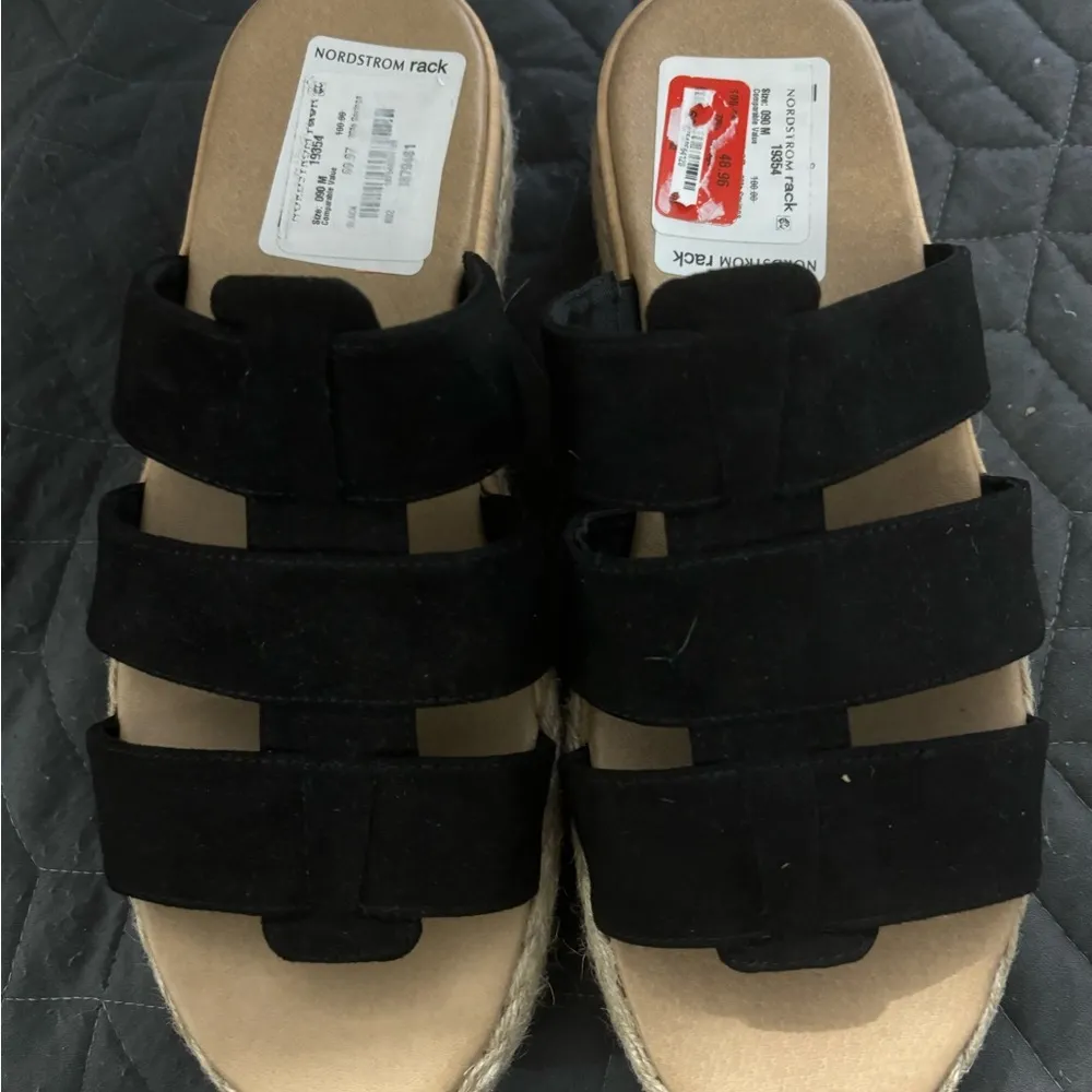 NWOT Dr scholls Electric platform wedge sandal black 9 - Image 4