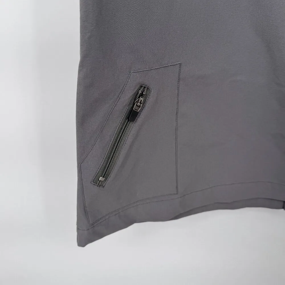 Title Nine Hiking Tennis Golf Cargo Skort Womens 8 Gray Nylon Pockets Drawstring - Image 3