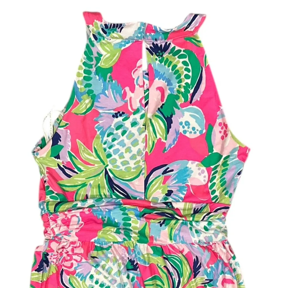 Lilly Pulitzer Talulla Maxi Dress Raise The Bar Multi Pink Blue Sleeveless M - Image 7