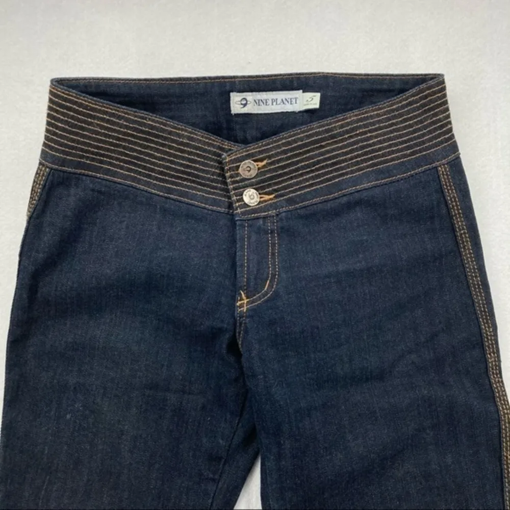 Nine Planet Dark‎ Wash Denim Straight Leg Jean Blue Size undefined - Image 2