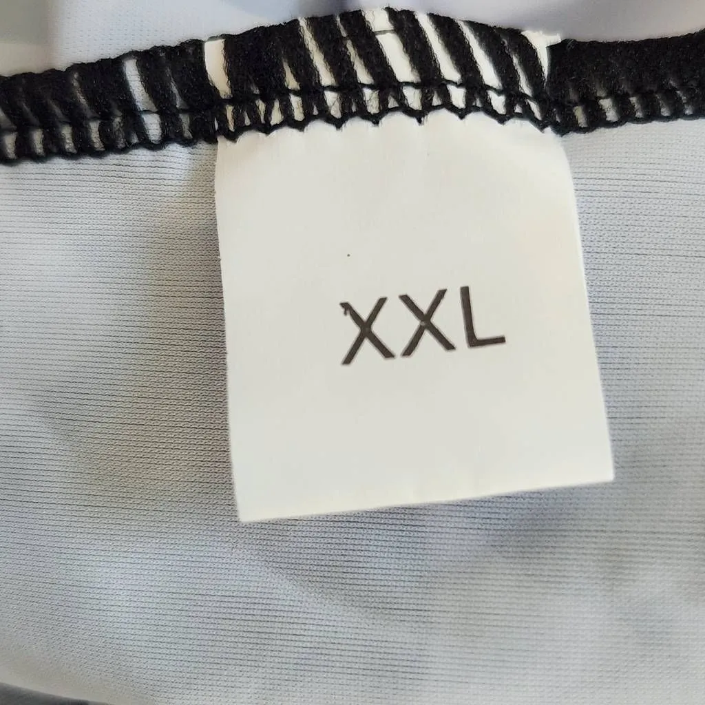 Black and White Circle Print Tankini Swimsuit NWOT Size XXL Polka Dot Tankini - Image 7